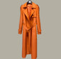 Orange Leather Jacket